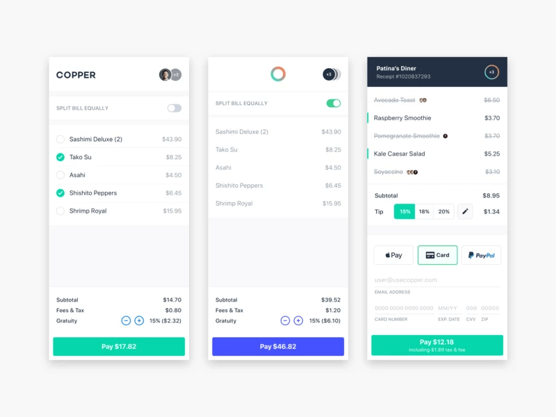 Mobile-optimized e-commerce checkout process showing user-friendly payment forms and progress indicators